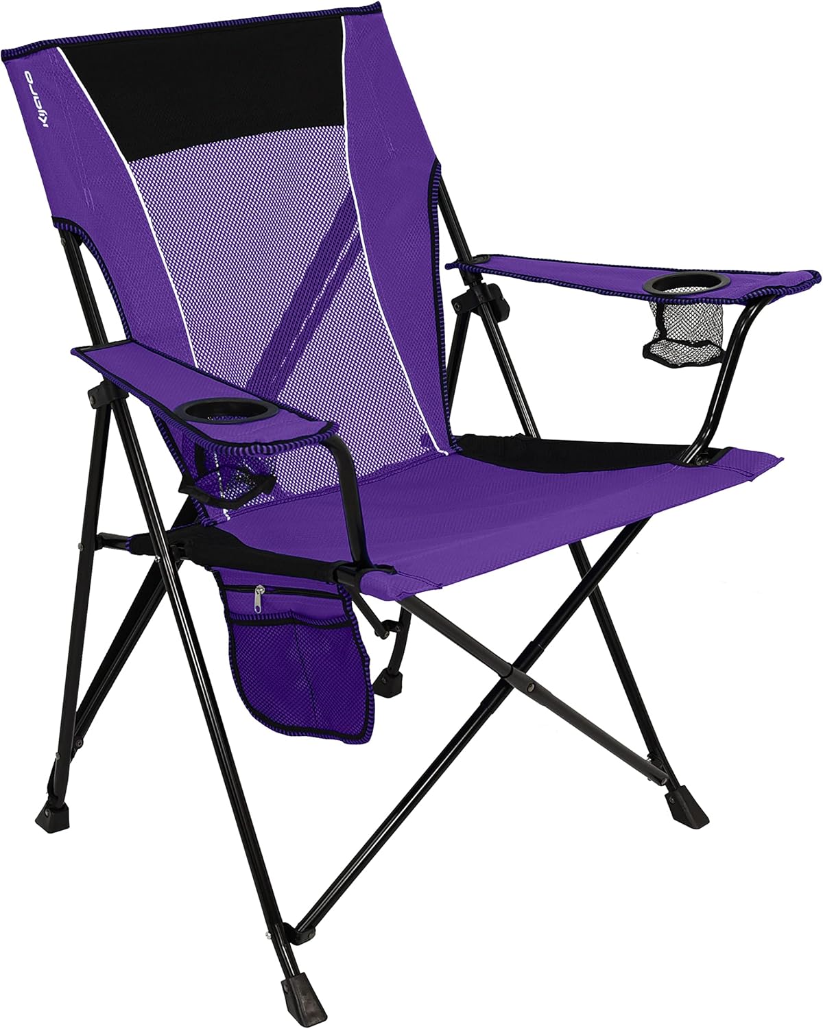 Kijaro Dual Lock Portable Camping Chairs - Enjoy the Outdoors with a Versatile Folding Chair, Sports Chair, Outdoor Chair & Lawn Chair - Dual Lock Feature Locks Position – Kawachi Purple